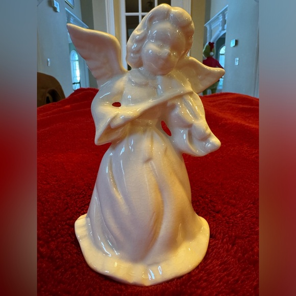 Vintage Violin Playing Angel Ceramic - Picture 2 of 7